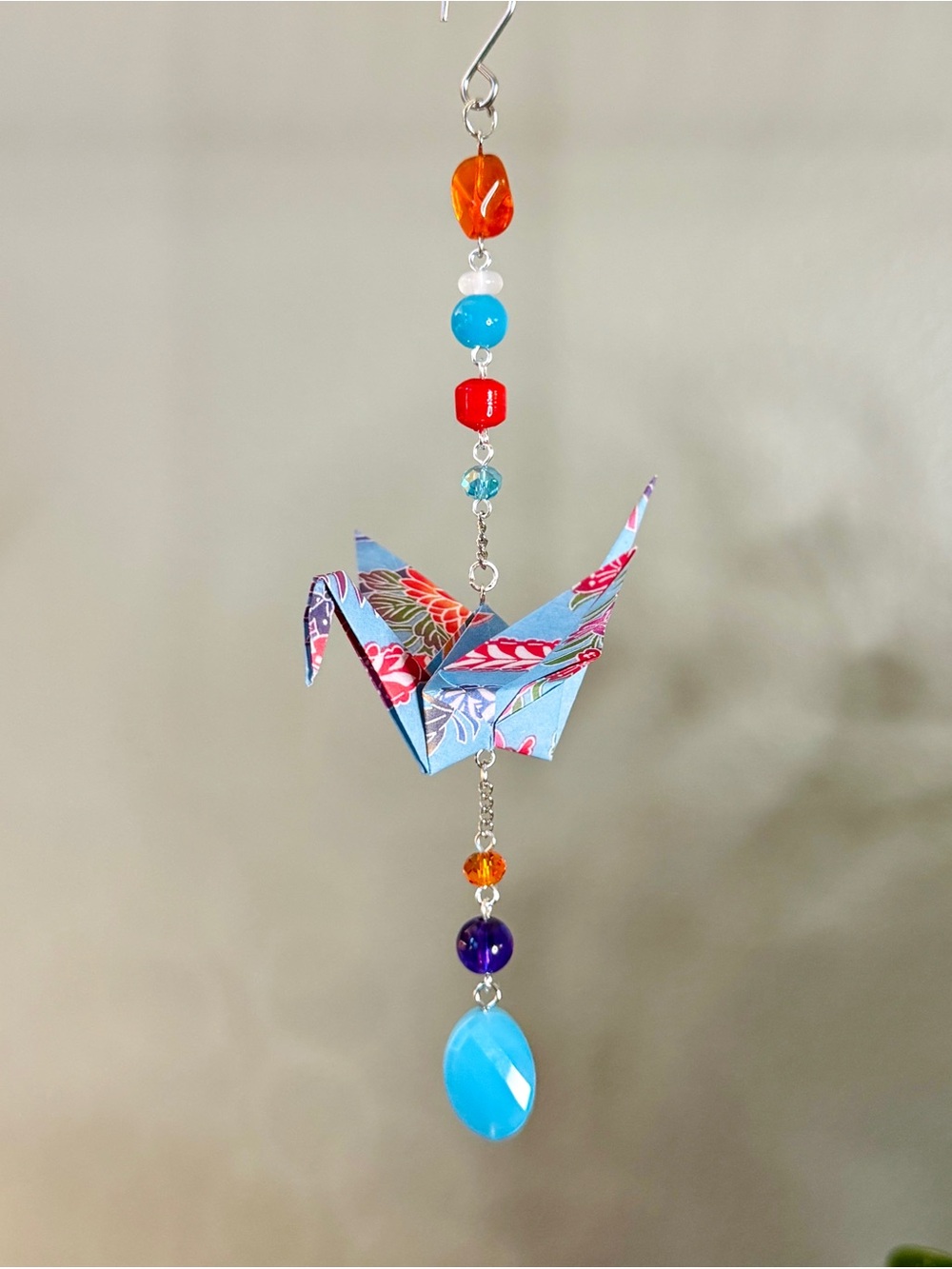 Origami Ornament #2591 - Medium Paper Crane